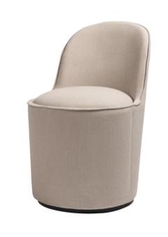Tail Dining Chair, Fully Upholstered, Cat B, Dandy velvet col.303, High back, Base Antique Brass, 54x51x80 cm