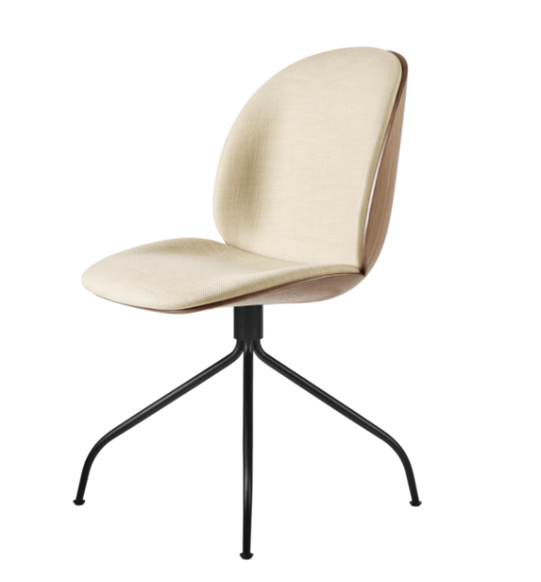 Beetle Meeting Chair - Front Upholstered New beige shell Sunbrella Natte 10150 Heather Chalk upholstery