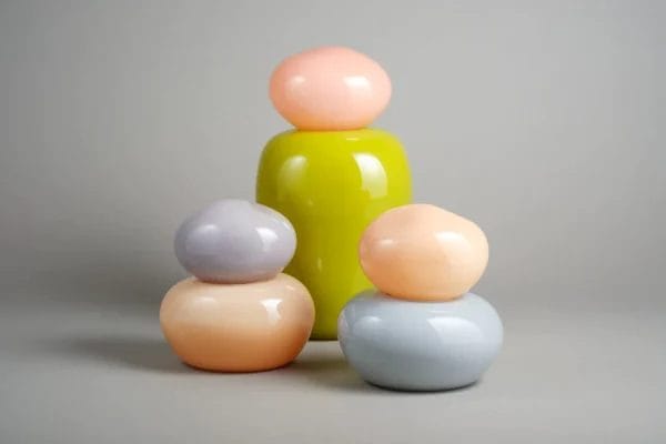 Bonbonniere, Plum & Creamy Melon, 12 x 10 x 12 cm - Image 2