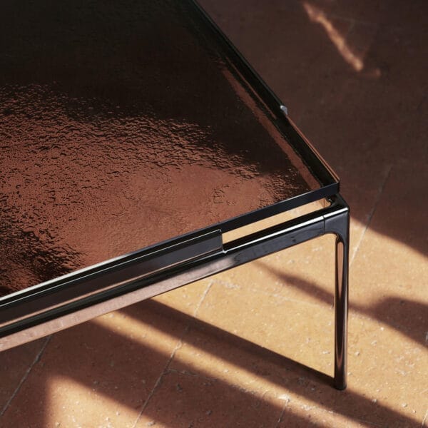 Sett LN13 Coffee Table, Smoked Cast Glass w. Dark Chrome - Image 3