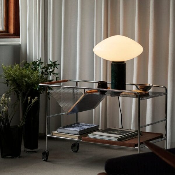 Alima Trolley NDS1, Chrome, Walnut Tray - Image 2