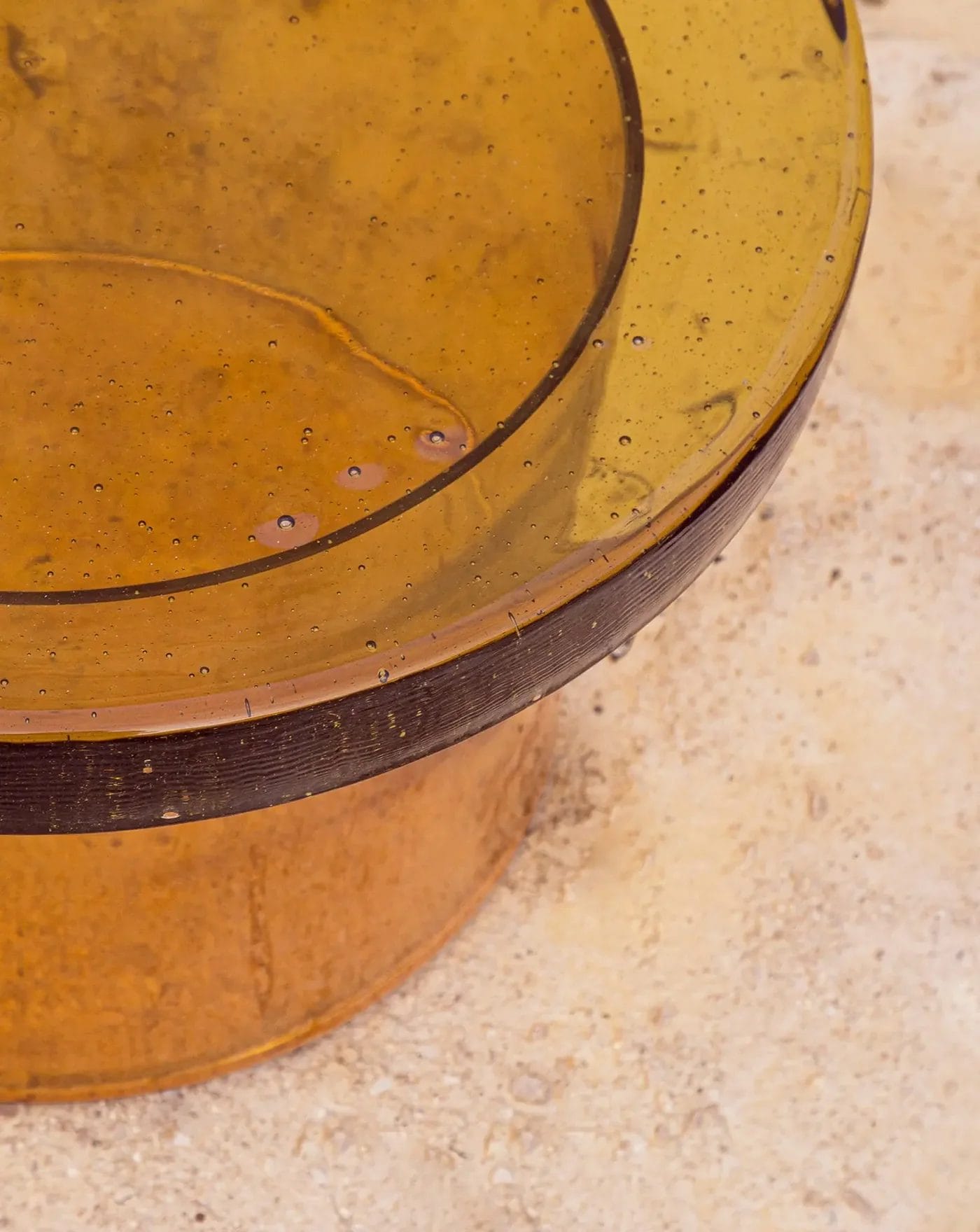 Alwa Three Big, Amber Glass