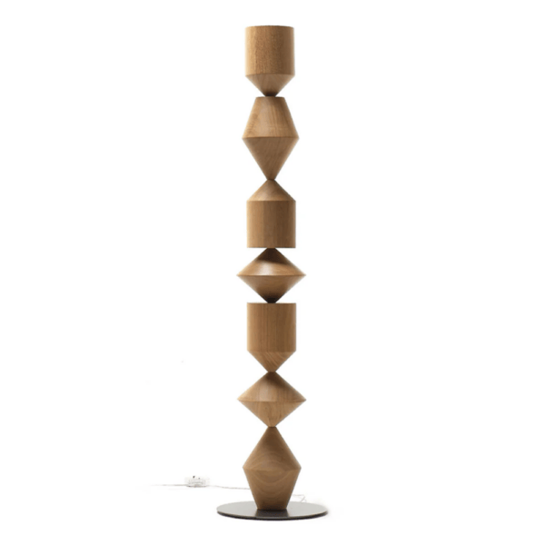 Costantina Floor Lamp, Wood, Ø40 cm