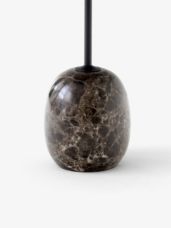 Lato Table LN8, Top Warm Black ,Base Emparador Marble, Round - Image 4