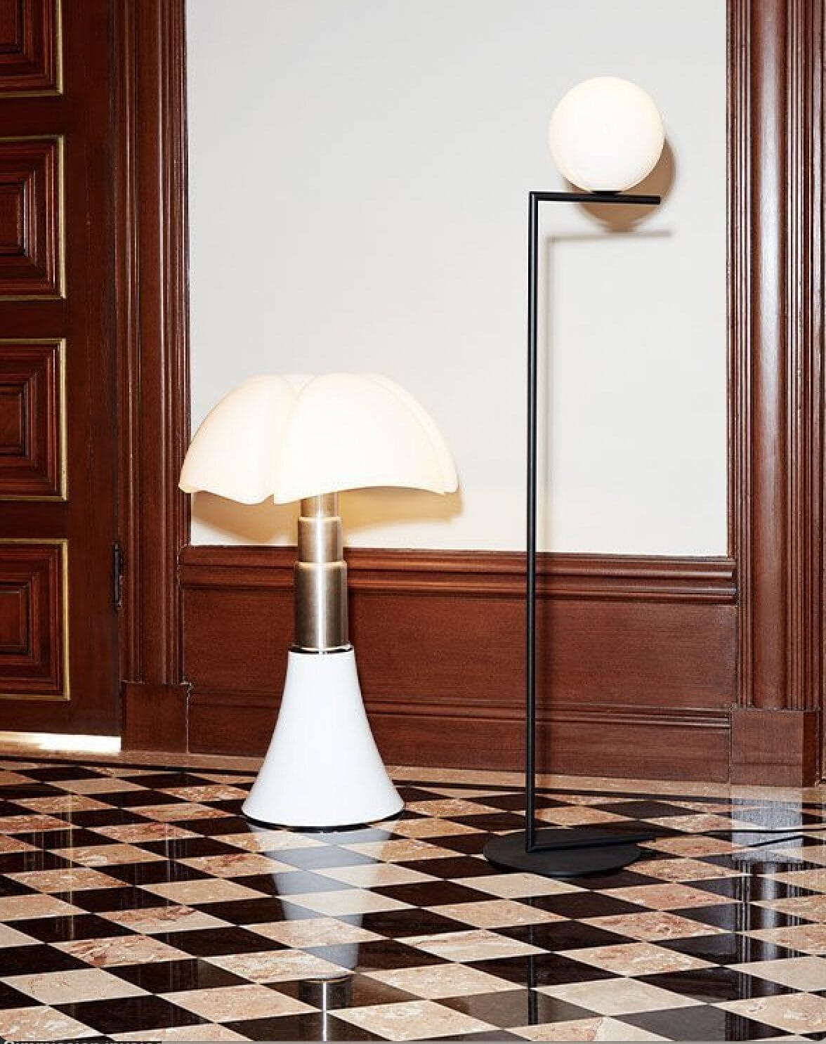 Pipistrello Floor Lamp, White