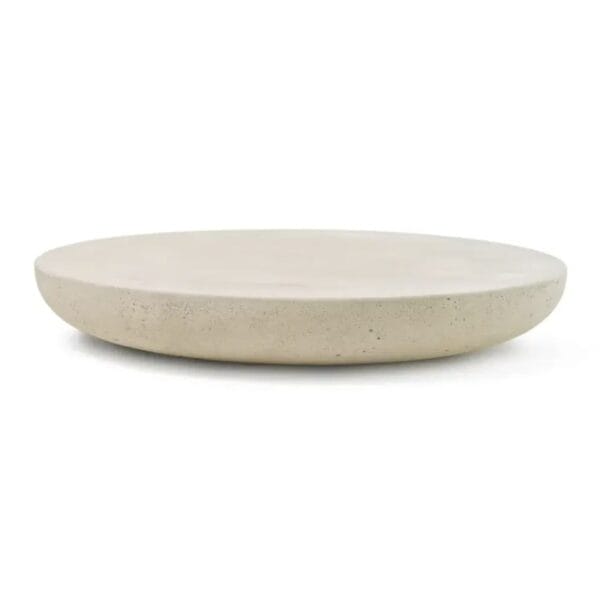 OLO Concrete Coffee Table, Ivory 1, Ø100cm H15cm - Image 3