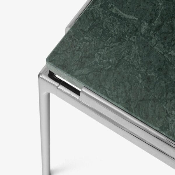 Sett LN11 Side Table, Verde Guatemala Marble w. Dark Chrome - Image 3