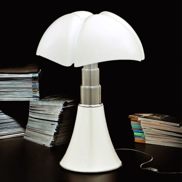 Minipipistrello Table Lamp, White 27x35H
