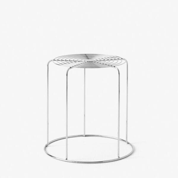 Wire Stool VP11, Stainless Steel