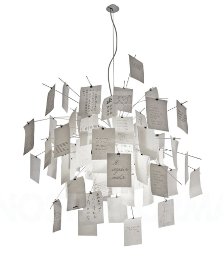 Hanging Lamp Zettel'z 5, Size 120x120 cm