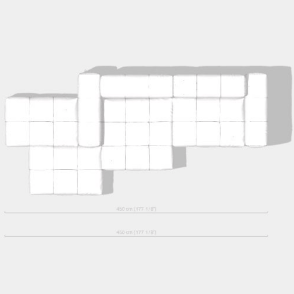 Pixel Sofa Composition 450 cm- Creta 1D - Image 3