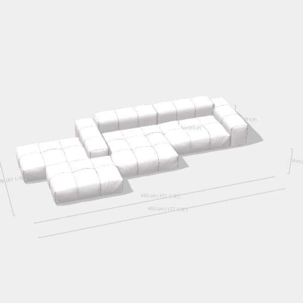 Pixel Sofa Composition 450 cm- Creta 1D