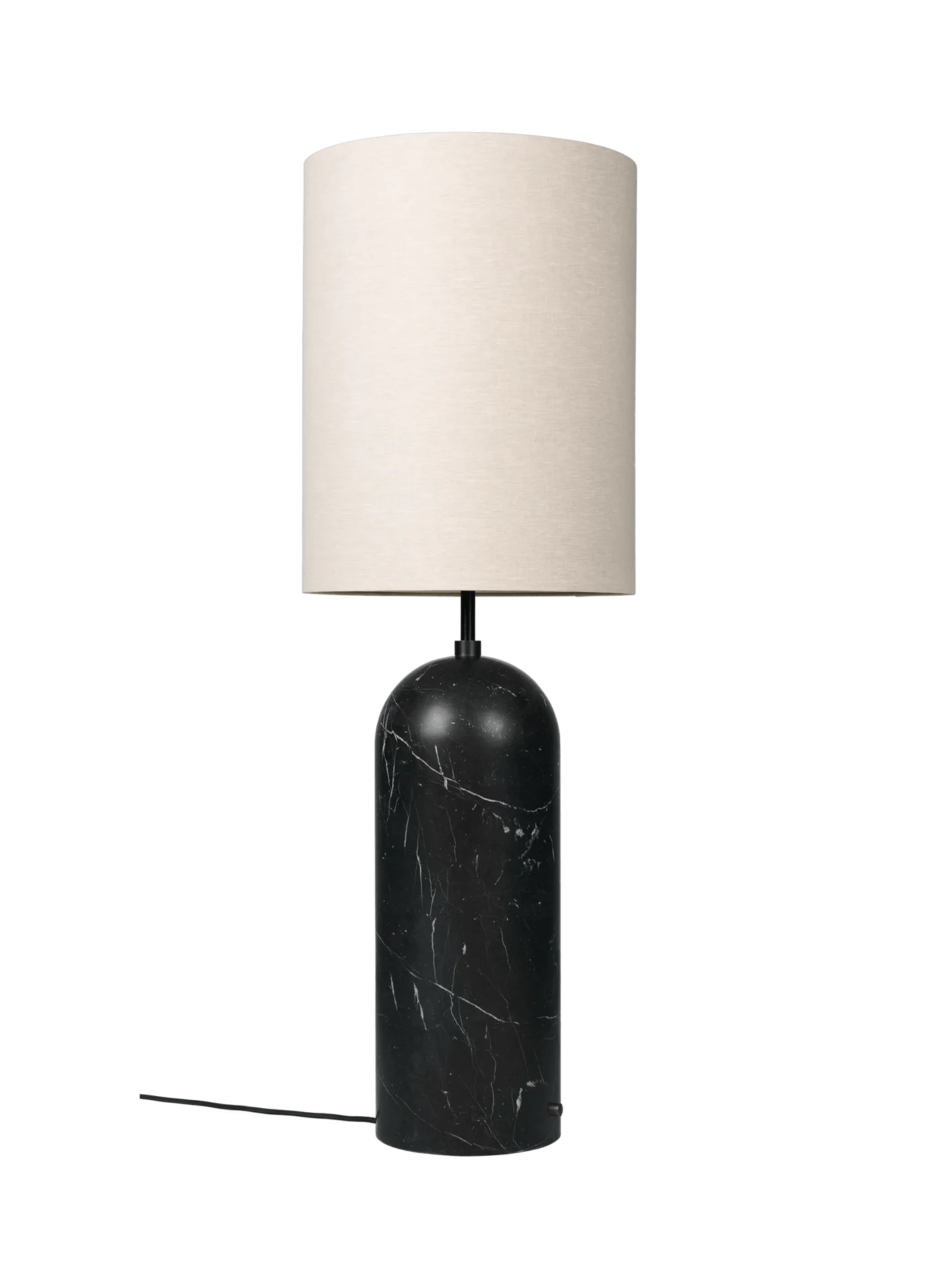 Gravity Floor Lamp XL High, Canvas, Black Marble