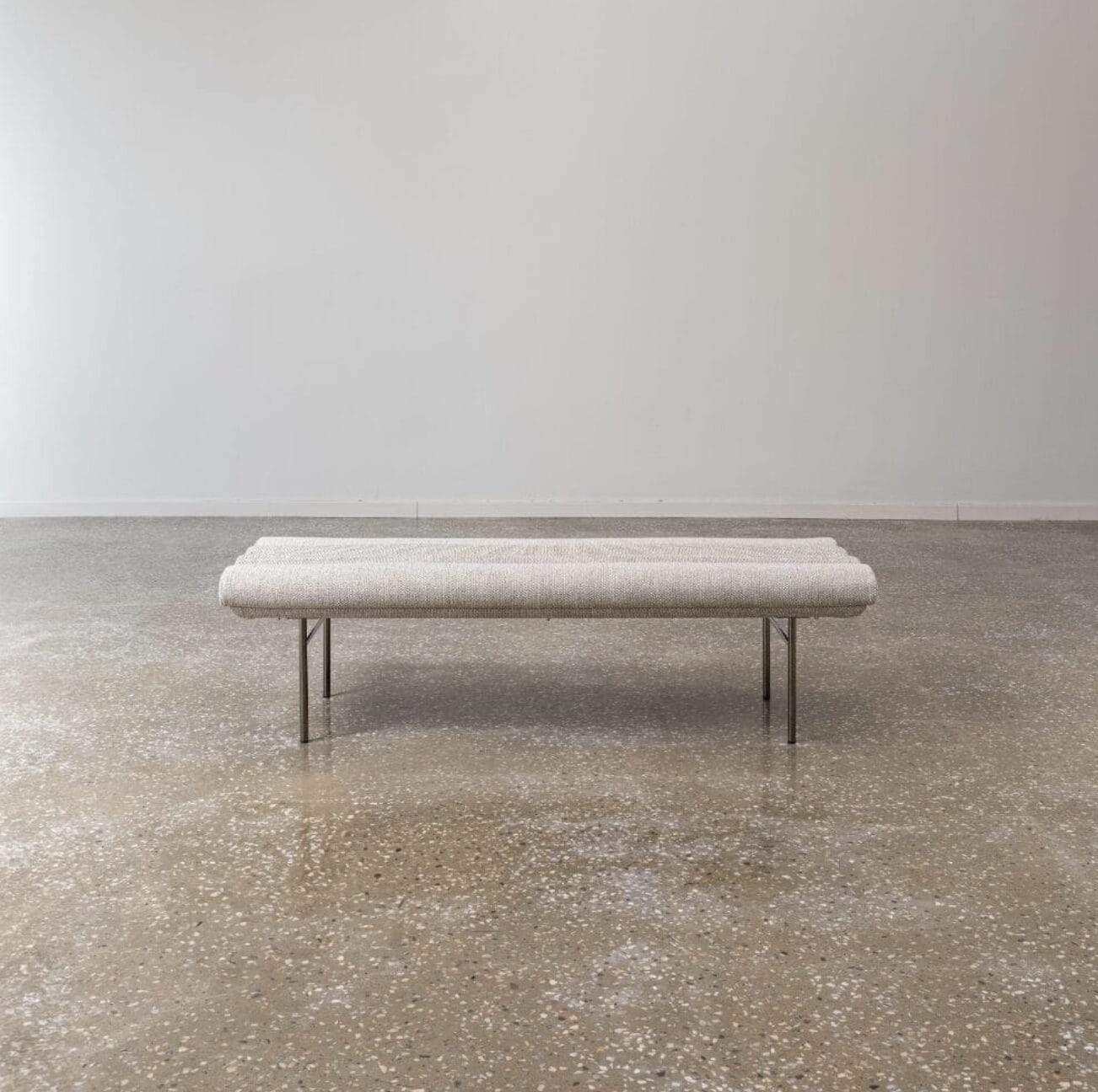 Pan Flute Bench, Black Nichel, Embrace col.146