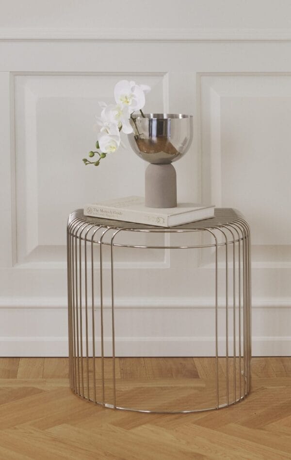TORUS Flowerpot Silver/Taupe, Ø17 cm