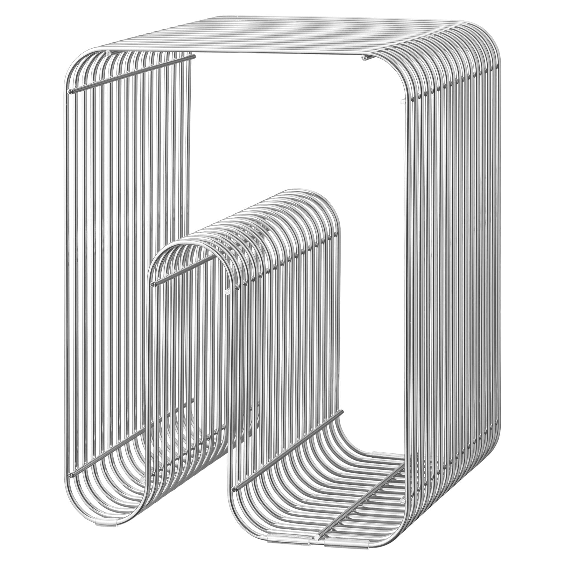 CURVA Stool, Silver