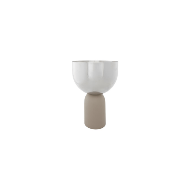 TORUS Flowerpot Silver/Taupe, Ø17 cm