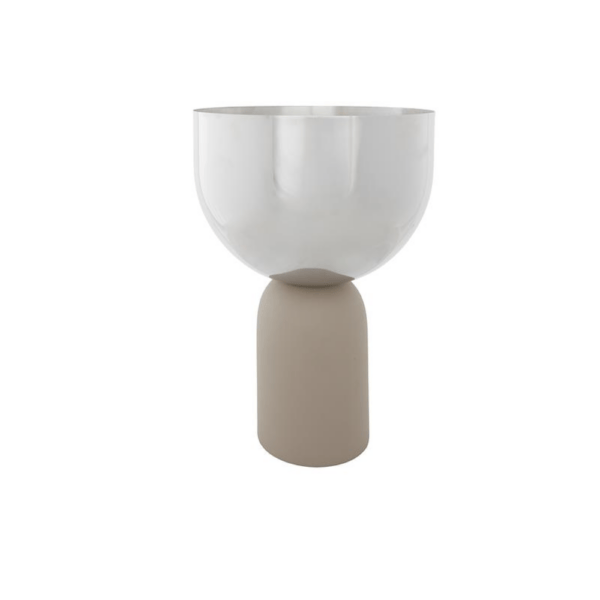 TORUS Flowerpot Silver/Taupe, Ø22 cm