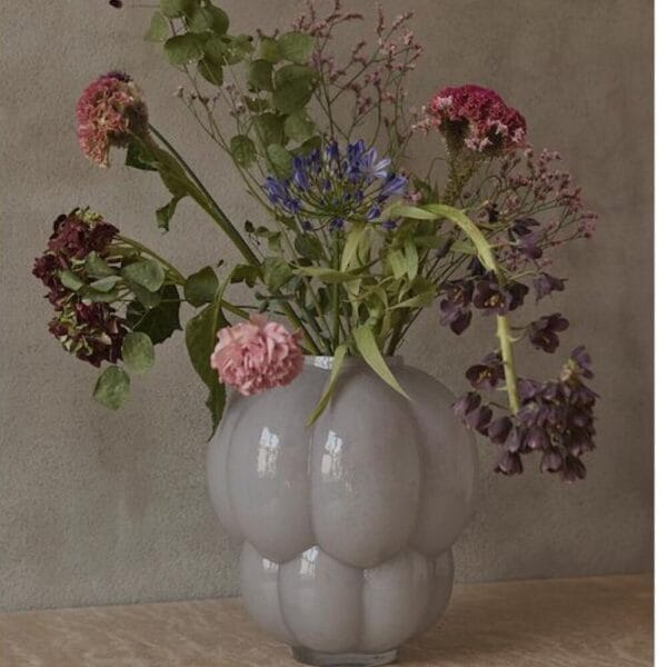 UVA Glass Vase Dove, Ø20 cm - Image 2