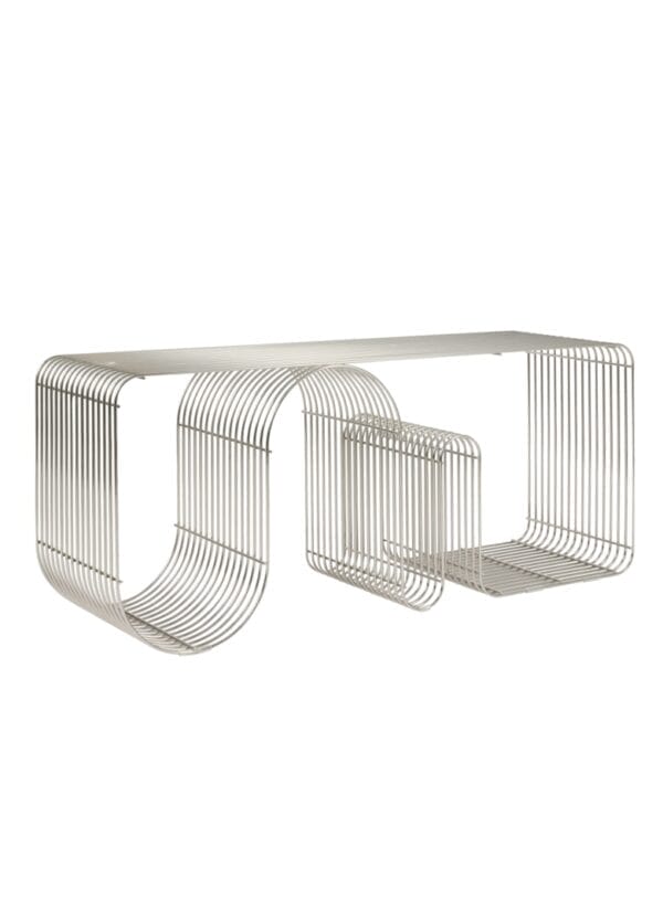CURVA Bench, Silver - Image 2