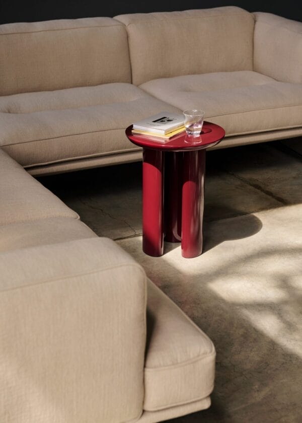 Tung Table JA3, Burgundy Red, Ø41cm