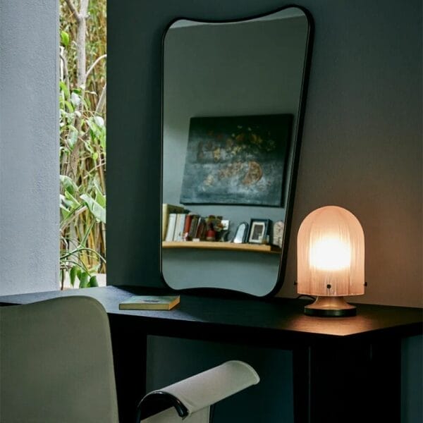 F.A. 33 Wall Mirror, Black Brass, 54 x H80 cm - Image 2