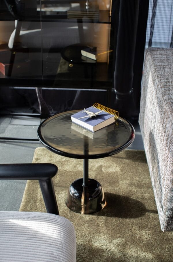 Pina Low, Side Table, Light Grey Top Ø44 cm - Image 3