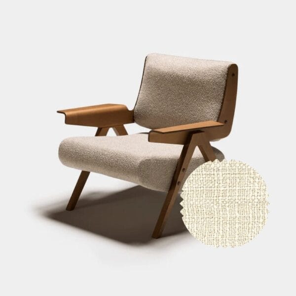 Lina Armchair 78, Vite 01 Colored Dark Walnut Ashwood Structure - Image 2