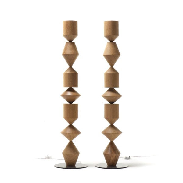 Costantina Floor Lamp, Wood, Ø40 cm - Image 5