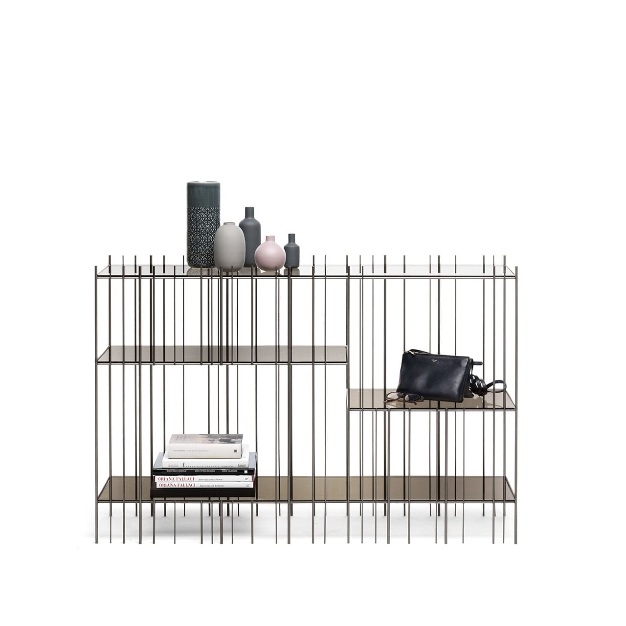 Metrica Console – Burnished/Bronze Glass