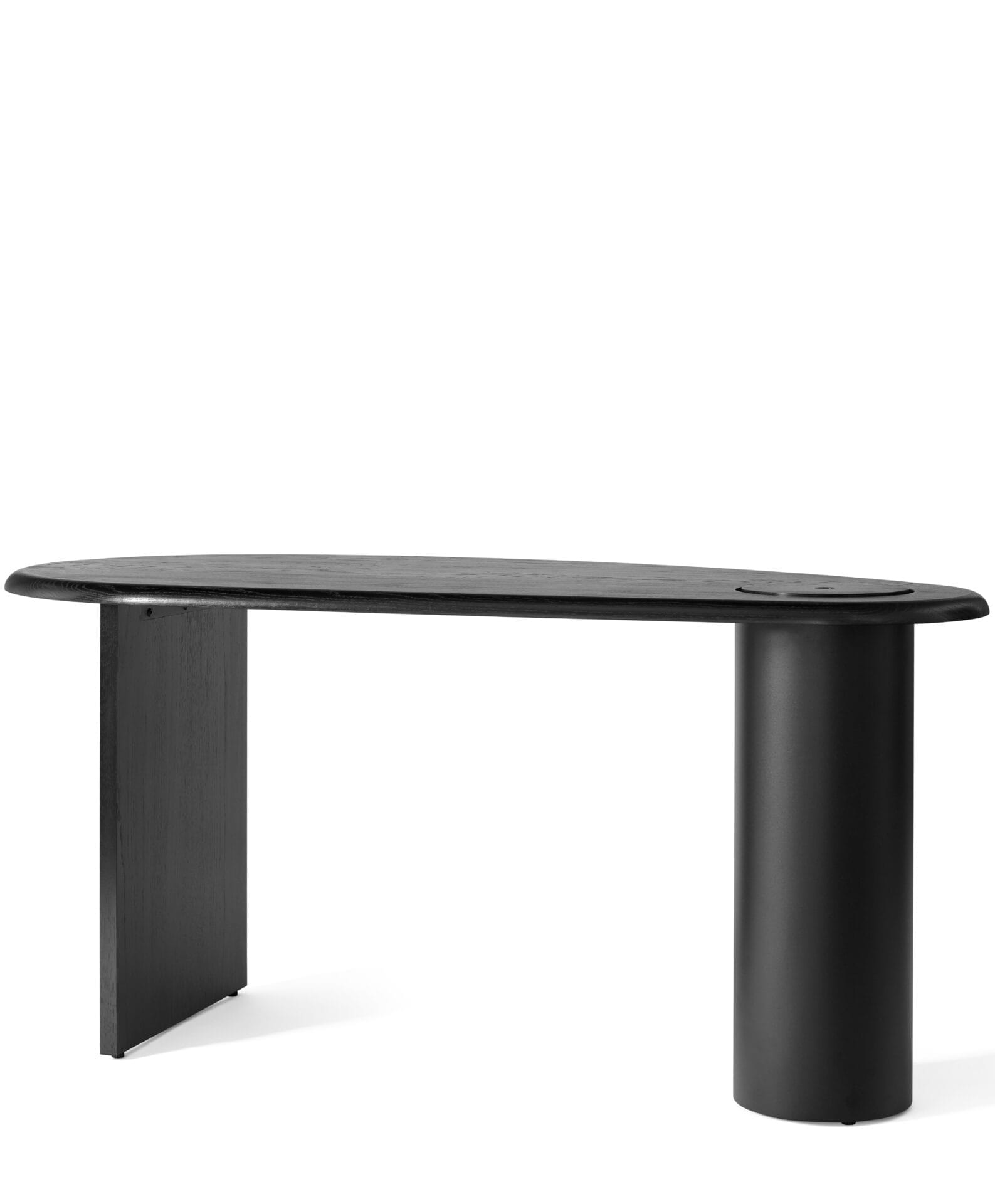 The Eclipse Desk, Dark Oiled Oak, H75 x W160 x D80 cm
