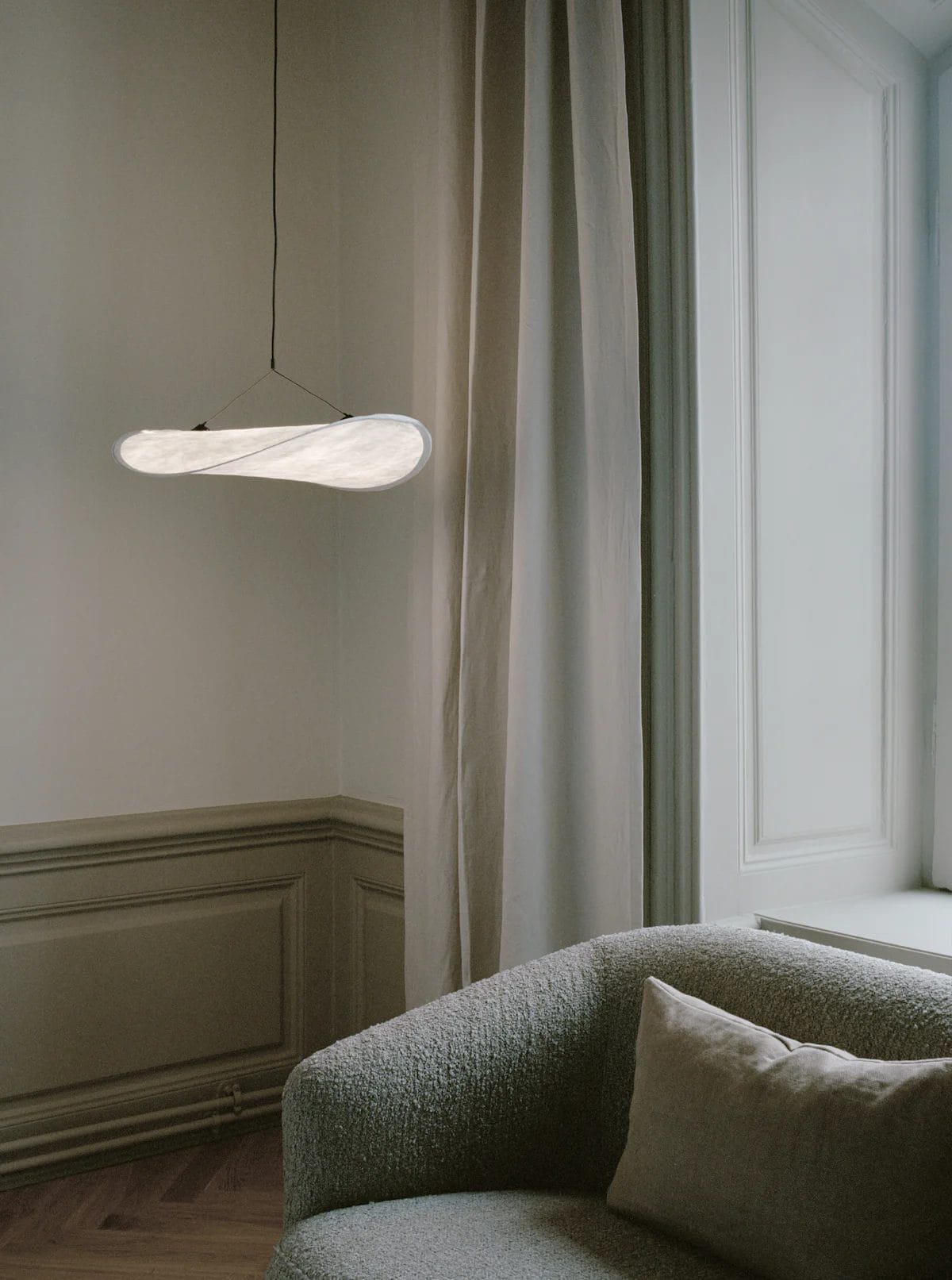 Tense Pendant Lamp, White Tyvek Ø55 cm - Image 3