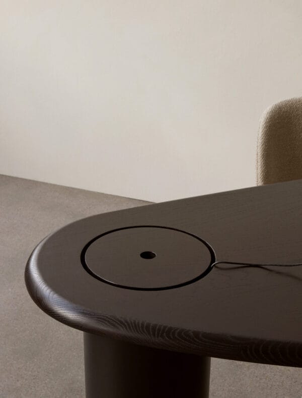 The Eclipse Desk, Dark Oiled Oak, H75 x W160 x D80 cm - Image 3