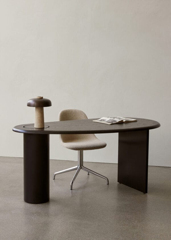 The Eclipse Desk, Dark Oiled Oak, H75 x W160 x D80 cm