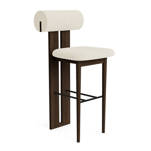 Hippo Counter Chair, Grain 61253, Dark Smoked Oak, H65 cm