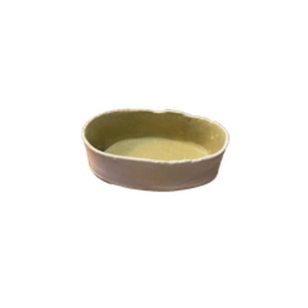 Oval Bowl, Earthy Green