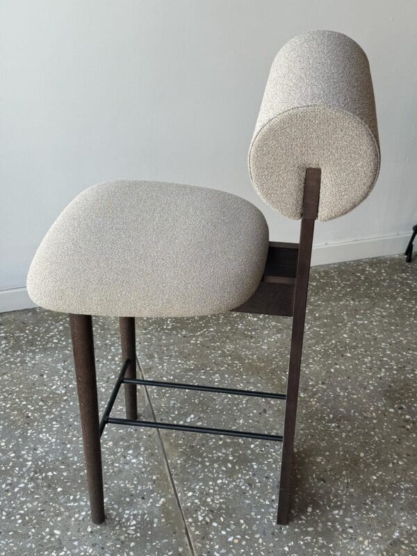 Hippo Counter Chair, Grain 61253, Dark Smoked Oak, H65 cm - Image 4