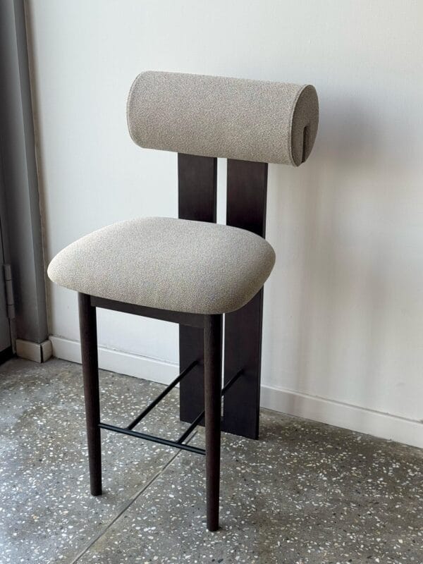 Hippo Counter Chair, Grain 61253, Dark Smoked Oak, H65 cm - Image 3