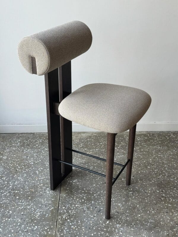 Hippo Counter Chair, Grain 61253, Dark Smoked Oak, H65 cm - Image 5