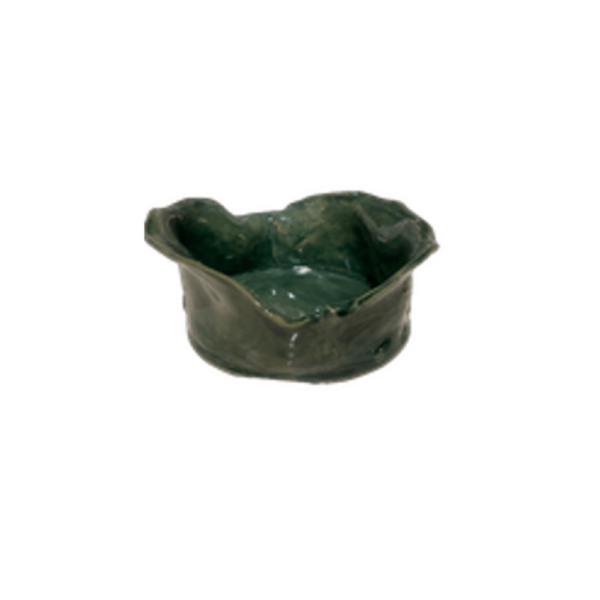 Round Dish, Small, Green