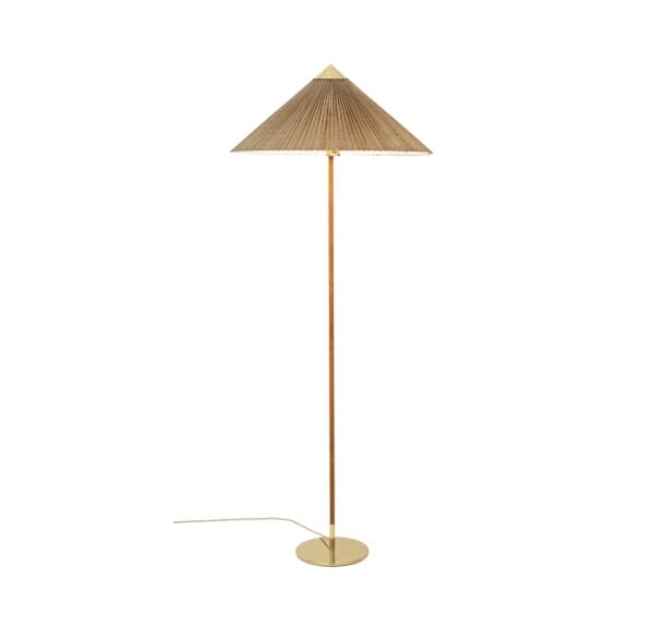 9602 Floor Lamp,Brass & Bamboo (Untreated) - Image 2