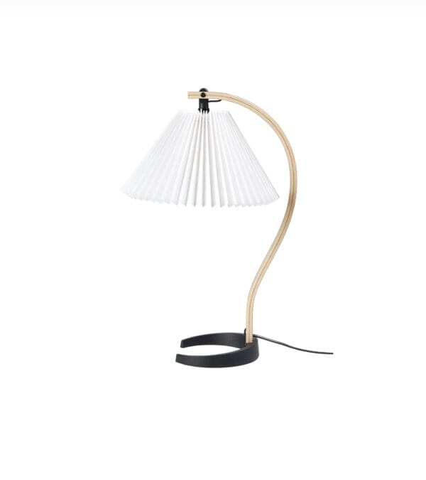 Timberline Table Lamp, Shade: White Canvas, Base Oak/Birch, Base - Image 3
