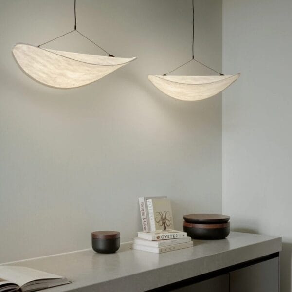 Tense Pendant Lamp, White Tyvek Ø55 cm - Image 2