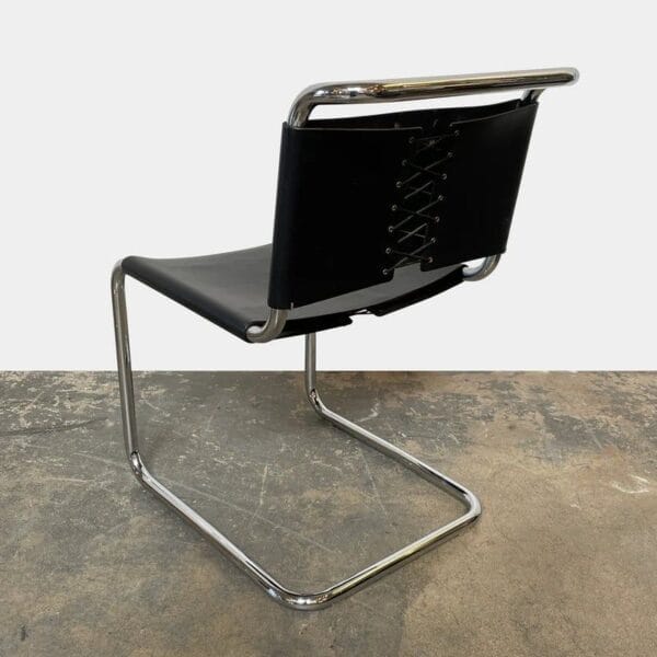 Spoleto Chair,Black Cowhide - Image 2