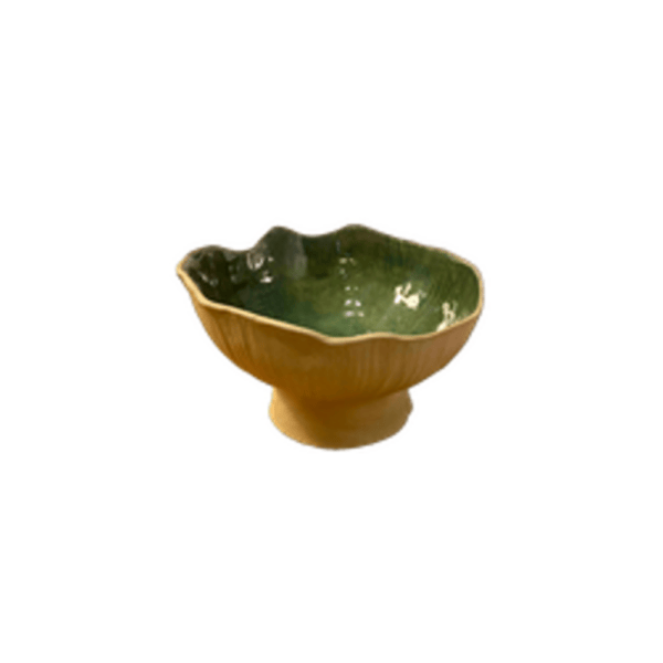 Pedestal Bowl, Large, Green