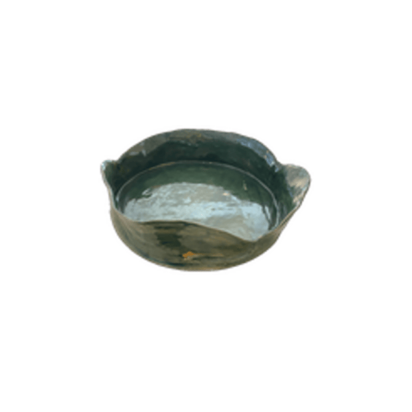 Round Dish Large, Green