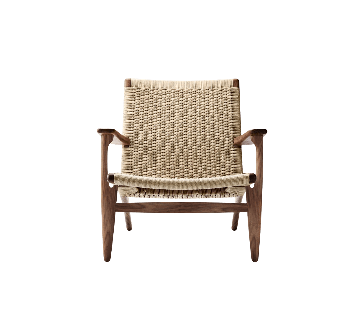 Lounge Seating, CH25, Walnut Oil, Natural Cord