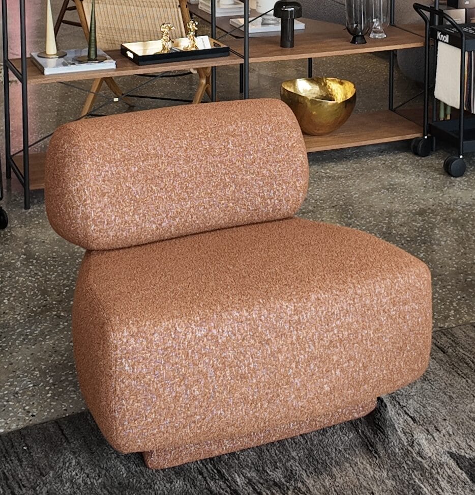 Gogan Armchair Fuzzy 111 Ocher, Cat W - Image 2