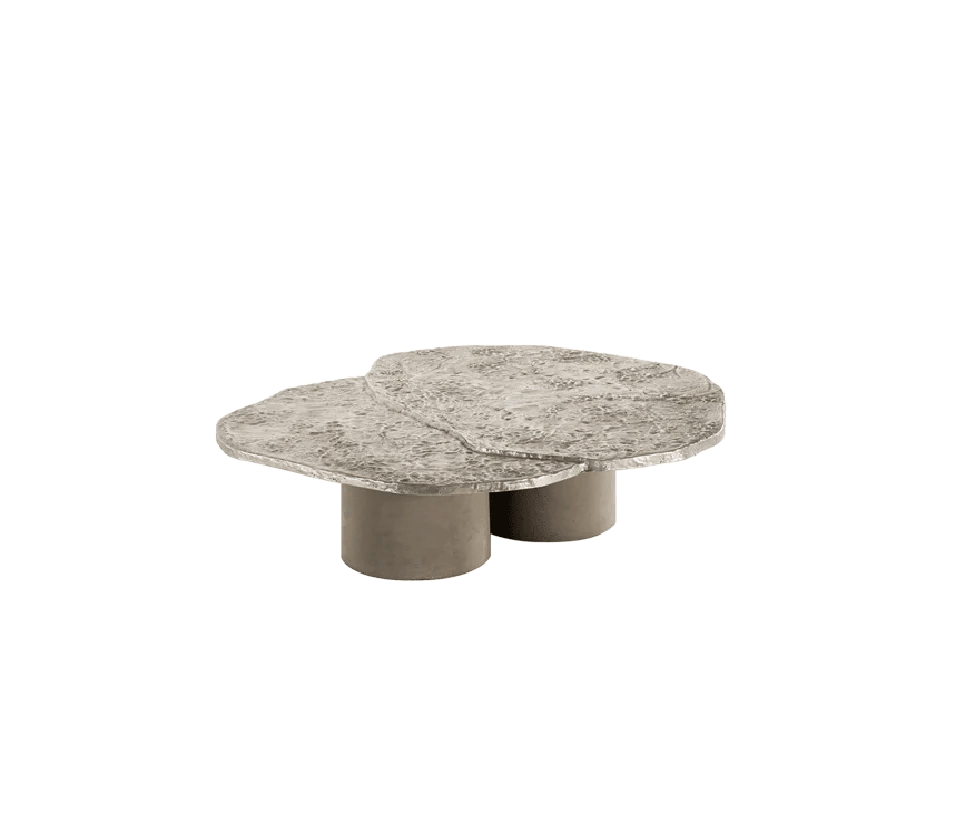 Brut Coffee Table, Grey Cement Base - Image 2
