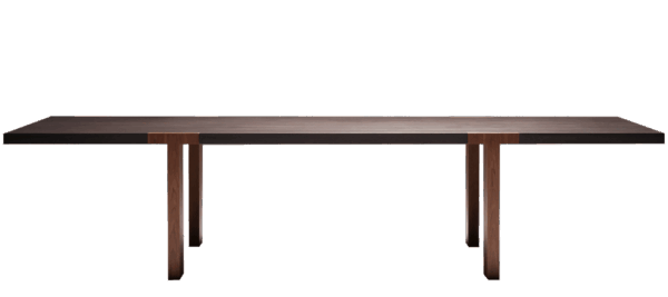 T-Table, Grey Top Walnut Legs - Image 2